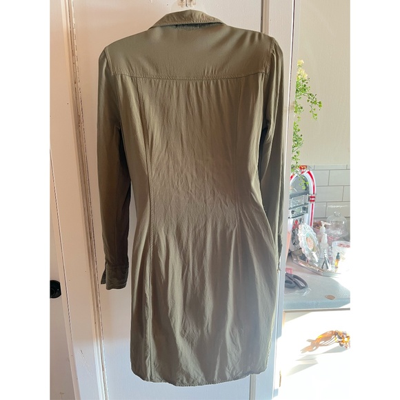 GUESS dress mini dress guess top shirt army green guess mini dress dresses - Picture 2 of 4